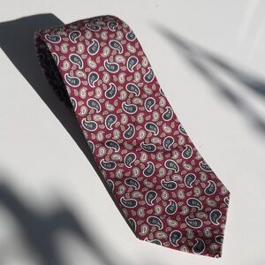 OTAA Burgundy Paisley Necktie